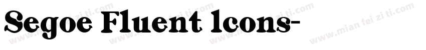 Segoe Fluent lcons字体转换